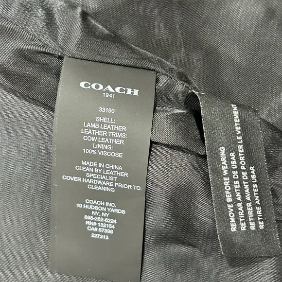 Coach New Leather Button-up Mini Skirt in Women's Size 0 - Picture 9 of 11